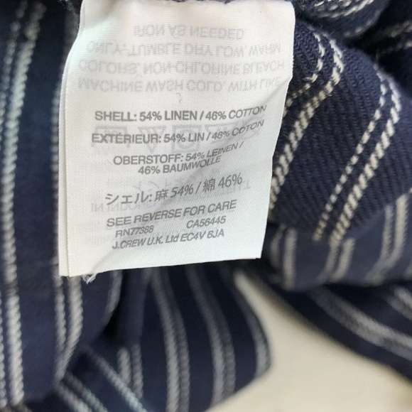 J. Crew Size 12 Linen Blend Paper-Bag Pants NWT - Picture 9 of 10